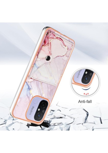 Xiaomi Redmi Için 12C Ince Cüzdan Yumuşak Tpu Tampon Kart Yuvaları Mermer (Yurt Dışından) fırsatları