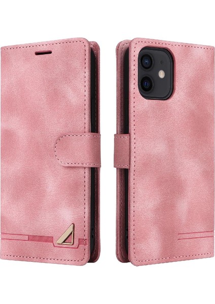 Iphone 12 Için Flip Case Mini Cüzdan Darbeye Kapak Kapak Basit Iş (Yurt Dışından)