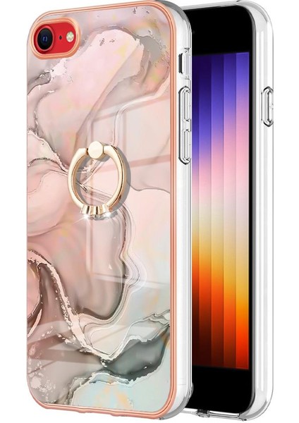 IPhone Se 2022/2020 Mermer Darbeye Dayanıklı Tpu Silikon 360 &deg; Dönebilir (Yurt Dışından)