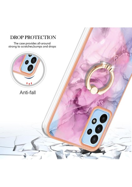 Samsung Galaxy A73 5g Tampon 360 &deg; Dönebilir Halka Mermer Tpu Için Kılıf (Yurt Dışından) indirimleri