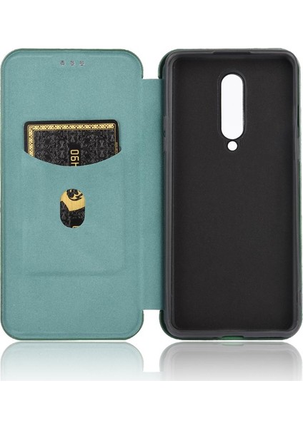 Kart ile Oneplus 8 Deri Folio Flip Case Tam Koruma Için Kılıf (Yurt Dışından)