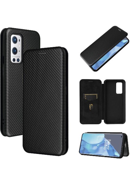 Oneplus 9 Için Kılıf Pro Manyetik Karbon Fiber Tam Koruma Deri (Yurt Dışından)