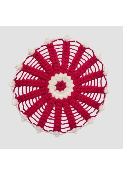 El Örgüsü Banyo Lifi 2li Takım 28CM - Pembe / Lila