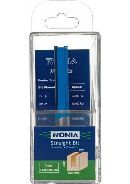 Ahşap Freze Bıçağı 01-08035008 Elmas Dişli Cnc Kanal Açma Freze Ucu Sap 8 mm fiyatları