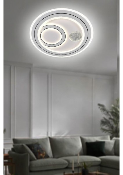 90316-30 Plofonyer Led Avize(Beyaz Işık -Sarı Işık - Gün Işığı)