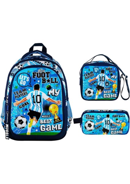 MU-9112 Best Game Koleksiyonu Ilkokul Çantası + Beslenme Çantası + Kalem Kutusu