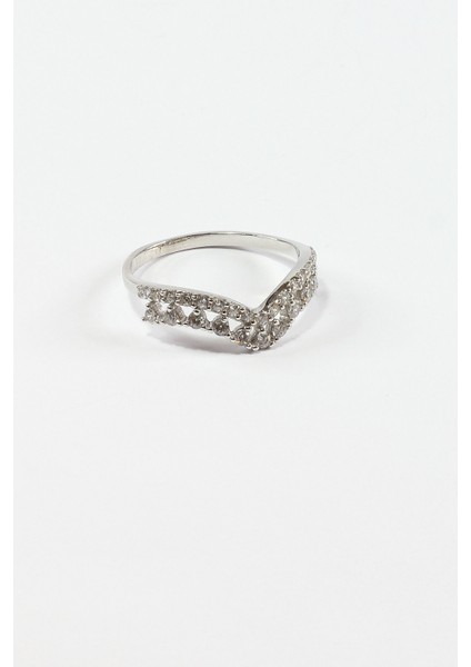 Sıra Taşlı Taç Tasarım Yüzük 925 Ayar Gümüş fiyatları