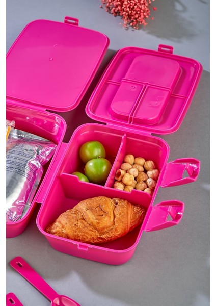 Prıncess 3'lü Kırtasiye Seti 4 Bölmeli Beslenme Kutusu, Sızdırmaz Matara, 2 Katlı Kalemlik modelleri