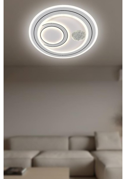 90316-40 Plofonyer Led Avize(Beyaz Işık -Sarı Işık - Gün Işığı)
