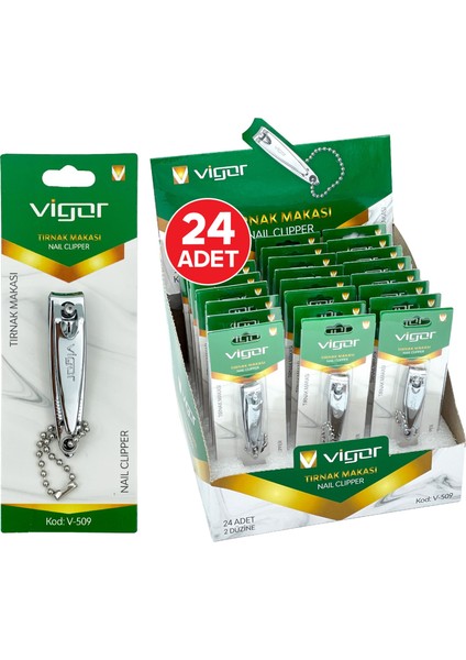 Tırnak Makası Düz (24LÜ Stand) Vigor  V-509