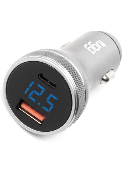 Araç Şarj Başlık 38W Isı ve Akım Korumalı Turbo Hızlı USB-Type-C Girişli 104500 KFZ