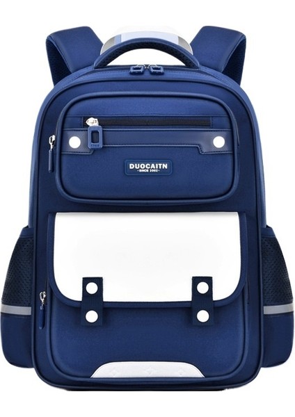 Ilkokul Çantası Erkek Ingiliz Tarzı Büyük Kapasiteli Hafif Yük Azaltıcı Omurga Koruması Çocuk Sırt Çantası (Yurt Dışından)