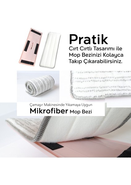 Yüzey Yer Silme Temizlik Seti - Temiz Kirli Su Iki Bölmeli Kova-Dönebilen Tablet Mop Paspas - 8+8 Lt modelleri