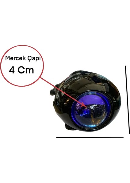 2 Adet Mercekli Colormatik Metal Kasa Sis Lambasi Blazer Markalı