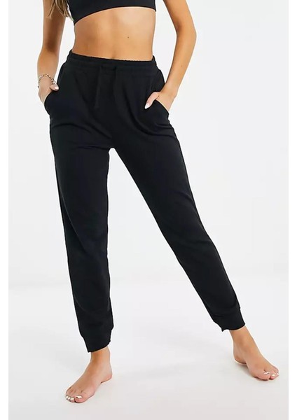 Yoga Dri Fit Fleece 7/8 Joggerin Black Kadın Eşofman Altı Siyah