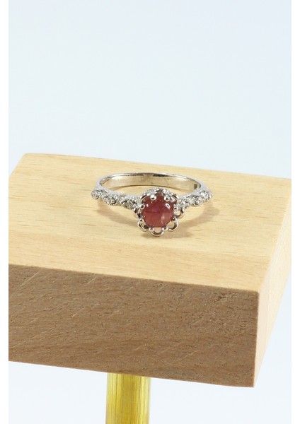 Doğal Taşlı Tasarım Yüzük 925 Ayar Gümüş fiyatları