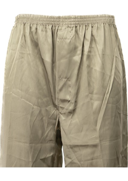 Erkek Saten Kumaş Pijama Pantolon Düz Renk Beli Lastikli Cepsiz Geniş Paça Rahat Kesim fiyatları