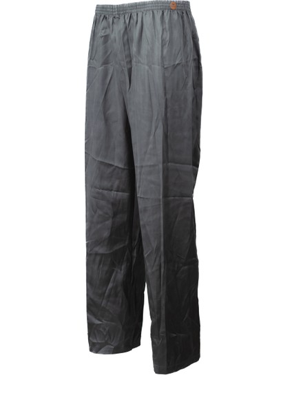 Erkek Saten Kumaş Pijama Pantolon Düz Renk Beli Lastikli Cepsiz Geniş Paça Rahat Kesim indirimleri