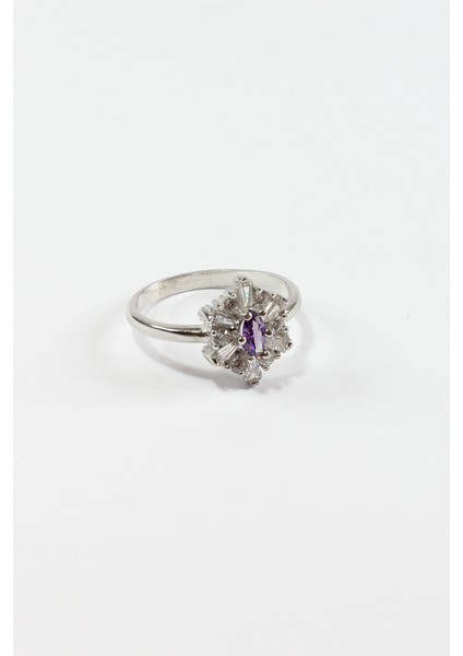 Taşlı Tasarım Yüzük 925 Ayar Gümüş