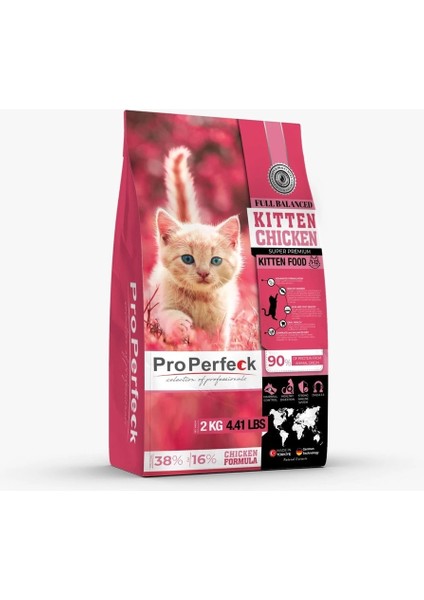 Süper Premium Tavuklu Narlı Havuçlu Yavru Kedi Maması 2 kg