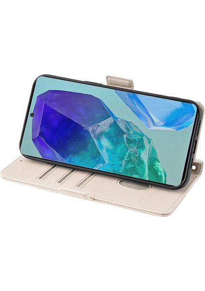 Samsung Galaxy M55 5g Kapak Rfıd Engelleme Telefon Cüzdan Koruyucu Kabuk 2 Askılı-Beyaz (Yurt Dışından) indirimleri