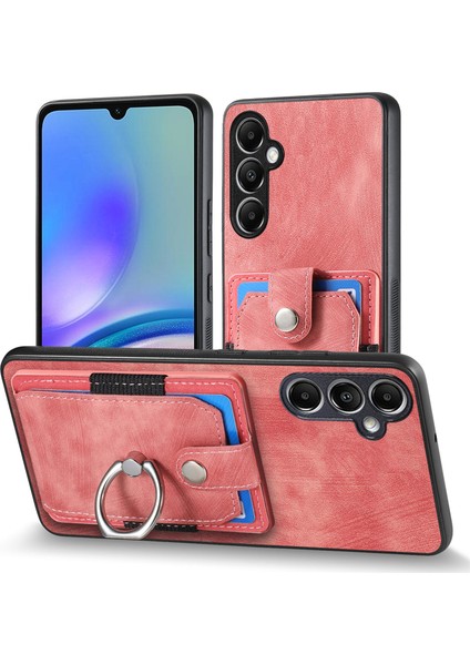 Samsung Galaxy A34 5g Cep Telefonu Kılıfı Kart Tutucu Halka Kickstand Koruma Kapağı-Pembe (Yurt Dışından) fiyatları