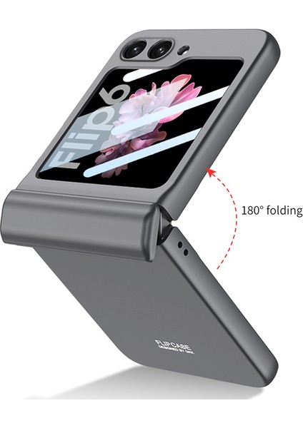Samsung Galaxy Z Flip6 5g Kılıf Manyetik Menteşe Pc Telefon Kapağı Küçük Ekran Filmi-Matcha Yeşili Için (Yurt Dışından)