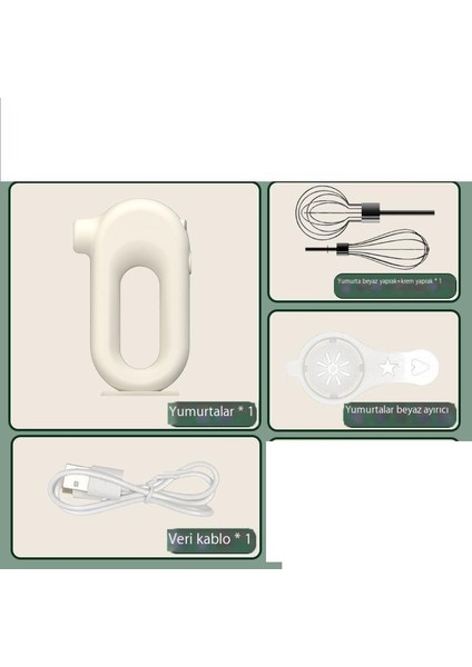 Mutfak Ev Ayarlanabilir Yumurta Çırpıcı Kablosuz Çok Fonksiyonlu Yüksek Güç Elektrikli Yumurta Çırpıcı (Yurt Dışından)