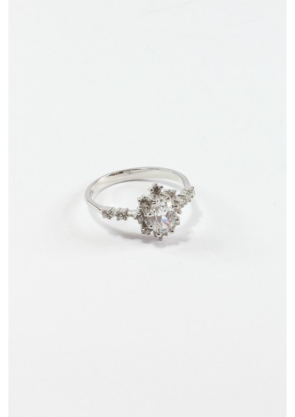 Taşlı Yıldız Tasarım Yüzük 925 Ayar Gümüş fiyatları