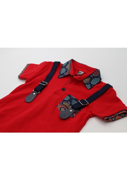 2li Takım Erkek Çocuk Bill Kids Polo Lacoste Kırmızı