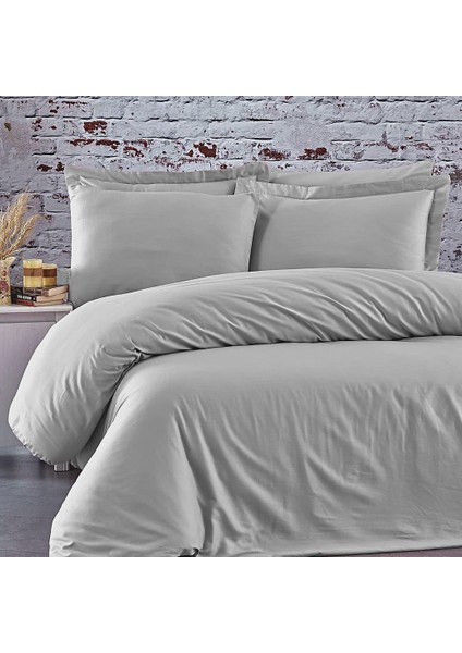 Sabia %100 Pamuk 62 Tel (155 Tc) 100X200+30 cm Lastikli Çarşaflı Tek Kişilik Nevresim Takımı (2 Yastıklı)