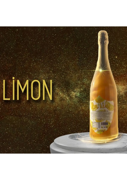 Alkolsüz Simli Şampanya Limon Aromalı 12X750 ml