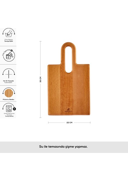 Urbanwood Rectangle Ahşap Kesme Tahtası 35 cm modelleri