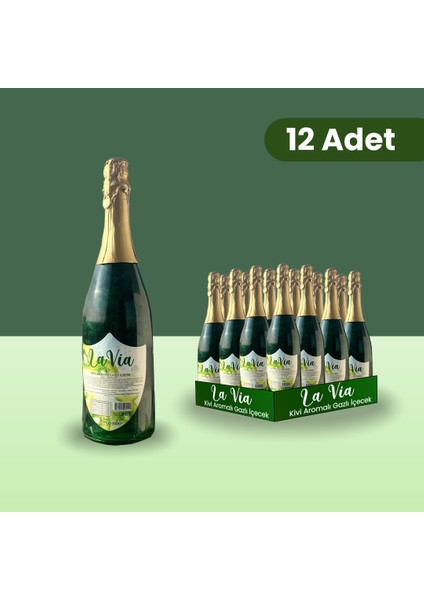 Alkolsüz Simli Şampanya Kivi Aromalı 12X750 ml