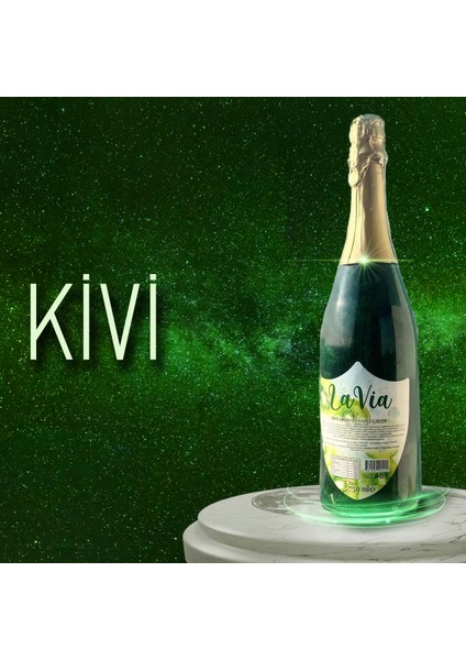 Alkolsüz Simli Şampanya Kivi Aromalı 12X750 ml