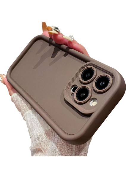 iPhone 15 Pro Max Uyumlu 3D Kamera Korumalı Yumuşak Darbe Emici Soft Kılıf