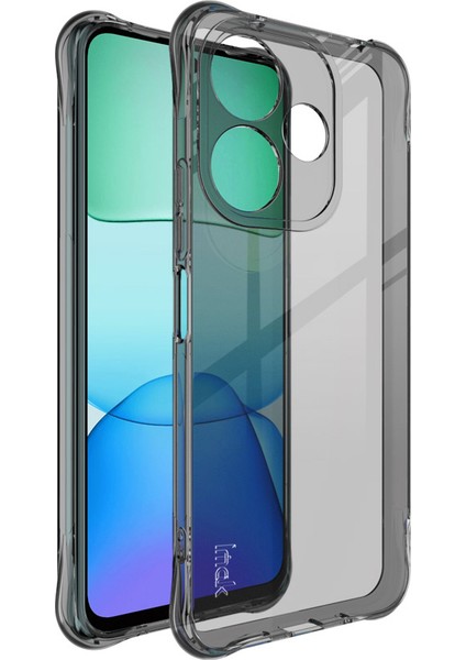 Imak Xiaomi Redmi 13 5g/13 4g Kılıf Tpu Telefon Kapağı Hava Koruma Köşeleri-Şeffaf Siyah (Yurt Dışından)