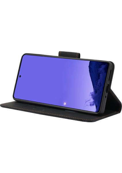 Xiaomi Redmi Note 13 5g Kılıf Desen Baskı Düşme Önleyici Deri Telefon Kapağı-Siyah (Yurt Dışından)