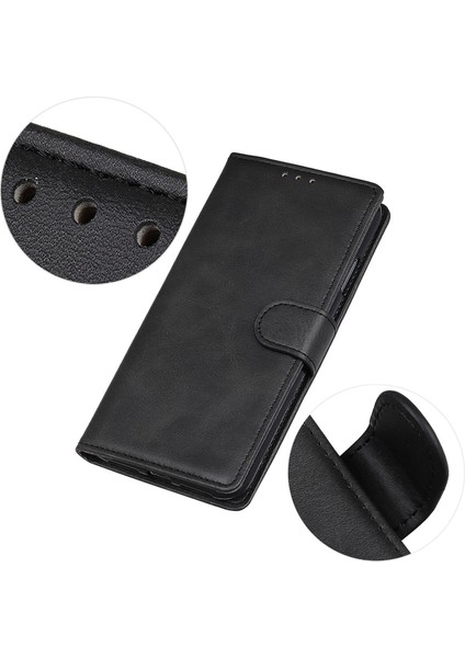 Xiaomi Poco F6 5g Cüzdan Kılıf Sığır Derisi Doku Anti-Drop Deri Telefon Kapağı-Siyah (Yurt Dışından) indirimleri