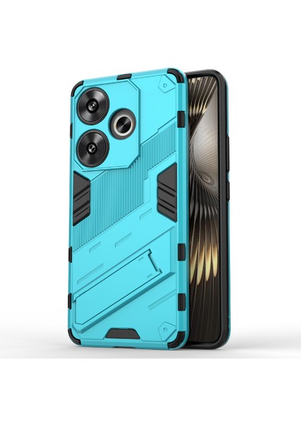Xiaomi Redmi Turbo 3 5g Kılıf Darbeye Dayanıklı Pc + Tpu Telefon Kılıfı, Kickstand-Bebek Mavisi Için (Yurt Dışından)