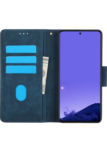 Xiaomi Redmi Note 13 Pro 4g Deri Kılıf Çiçek Cüzdan Kapağı-Mavi (Yurt Dışından) fiyatları