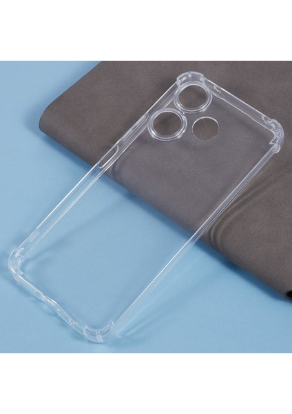 Xiaomi Redmi 13 5g/13 4g Şeffaf Kılıf Koruyucu Dört Köşe Takviyeli Yumuşak Tpu Telefon Kapağı Için (Yurt Dışından) fırsatları