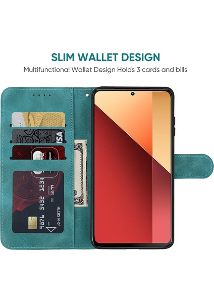 Xiaomi Redmi Note 13 Pro 4g Kılıf Baskılı Çizgili-Yeşil Cilt Dokunuşlu Deri Telefon Kılıfı Için (Yurt Dışından) fırsatları