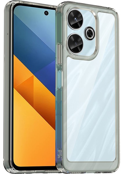 Xiaomi Redmi 13 5g/13 4g Kılıf Tpu+Akrilik Düşmeyi Önleyici Telefon Kapağı-Şeffaf Gri (Yurt Dışından)