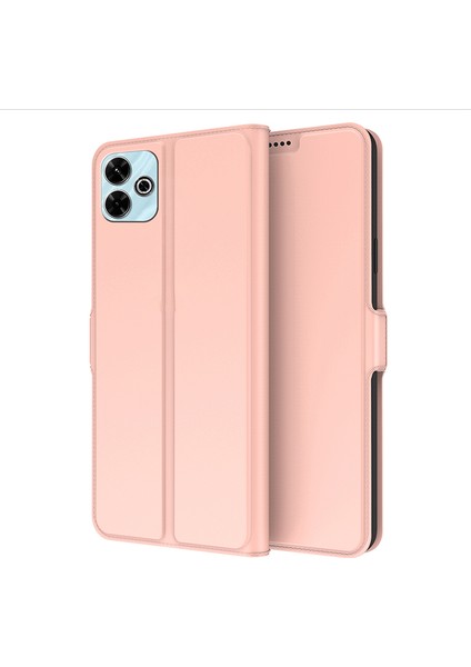 Xiaomi Redmi 13 5g/13 4g Kılıf Pu Deri Telefon Kılıfı, Kart Tutuculu-Gül Altın (Yurt Dışından)