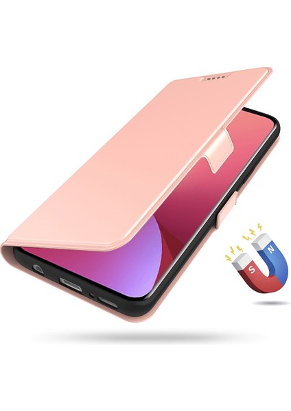 Xiaomi Redmi 13 5g/13 4g Kılıf Pu Deri Telefon Kılıfı, Kart Tutuculu-Gül Altın (Yurt Dışından)