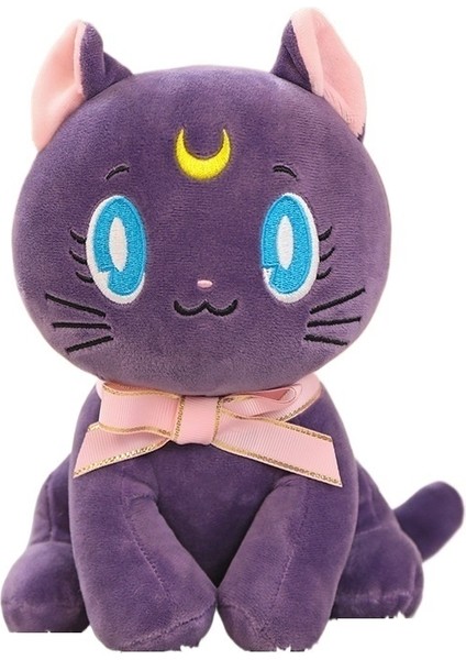 40 cm Anime Sailor Moon Mor Kedi Peluş Oyuncak (Yurt Dışından)