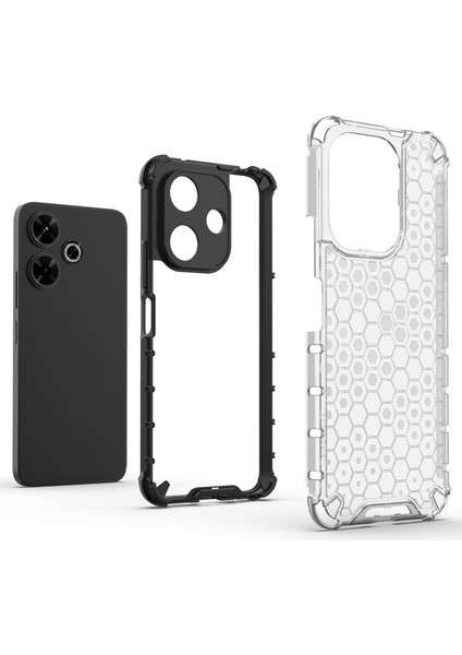 Xiaomi Redmi 13 5g/13 4g Kılıf Petek Pc+Tpu Hibrit Telefon Kapağı-Siyah (Yurt Dışından) fiyatları