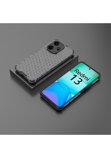 Xiaomi Redmi 13 5g/13 4g Kılıf Petek Pc+Tpu Hibrit Telefon Kapağı-Siyah (Yurt Dışından) indirimleri
