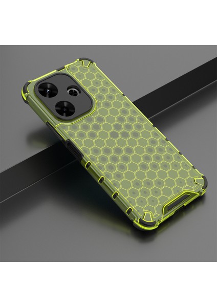 Xiaomi Redmi 13 5g/13 4g Kılıf Petek Pc+Tpu Hibrit Telefon Kapağı-Yeşil (Yurt Dışından) fırsatları